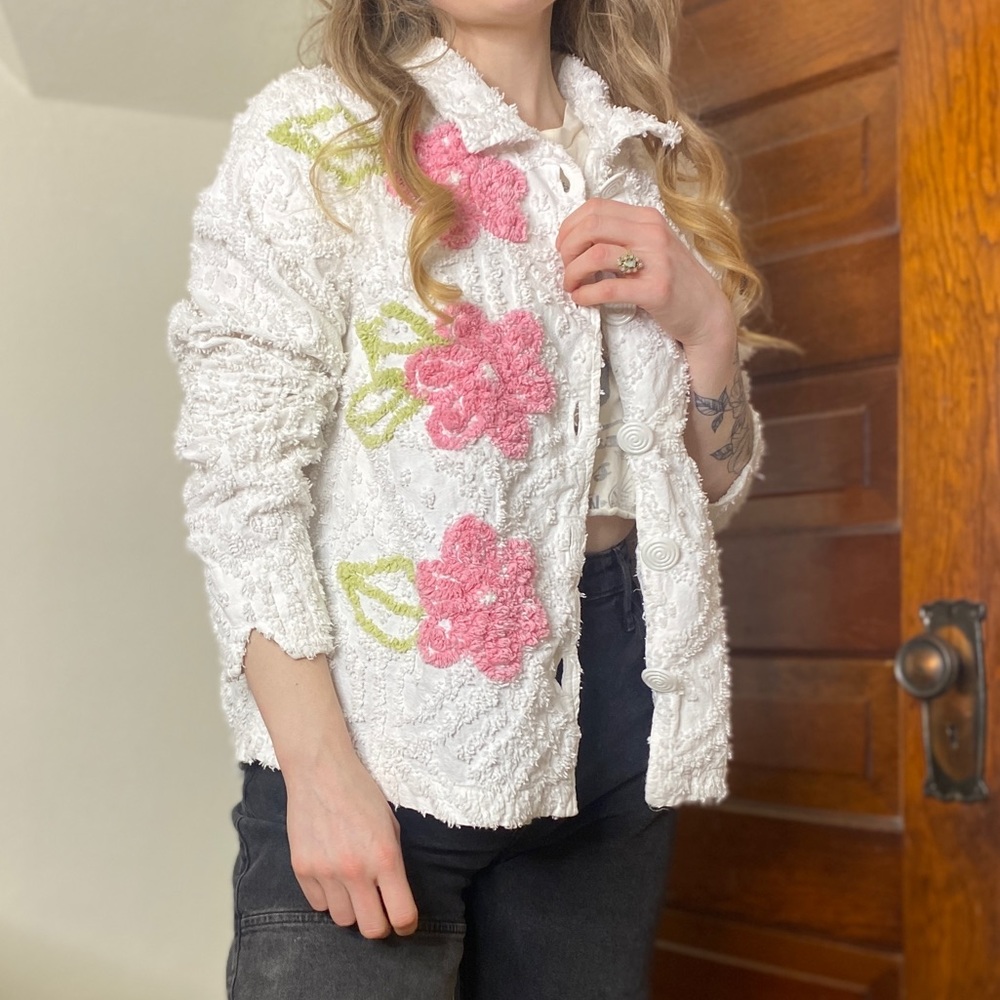 Vintage Cotton Chenille Lightweight Jacket
